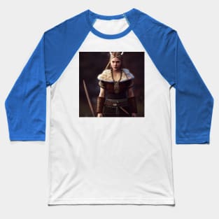 Viking Shield Maiden Baseball T-Shirt